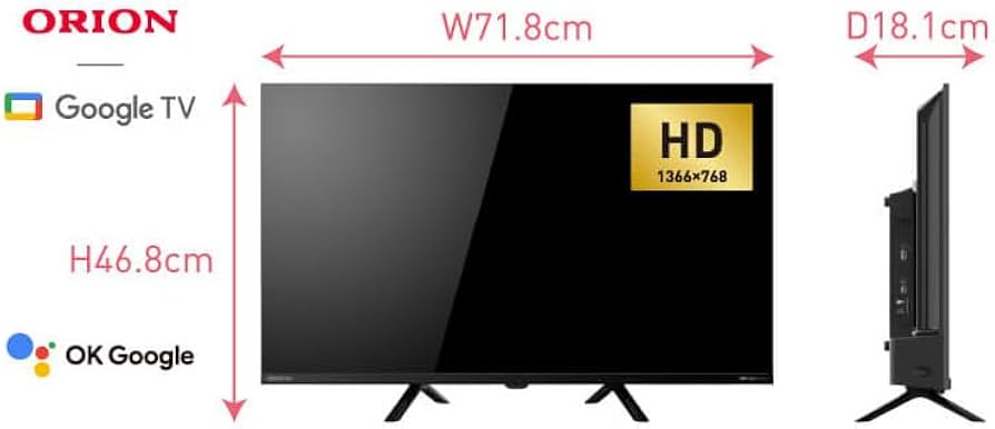 Amazon | ORION オリオン OLS32WD10C 32V型 ハイビジョン GoogleTV搭載