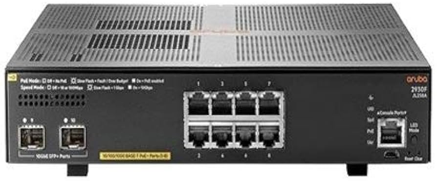 Amazon.co.jp: Aruba 2930F 8G POE+ 2SFPスイッチ JL258A レイヤ3 10