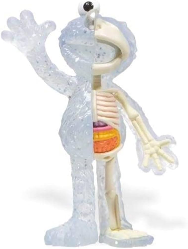 Amazon.com: Mighty Jaxx - XXRAY (Elmo - Clear Glitter) Vinyl Art