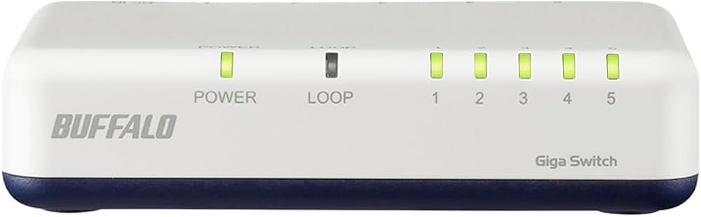 Amazon | バッファロー 5ポート スイッチングハブ Giga プラスチック筐