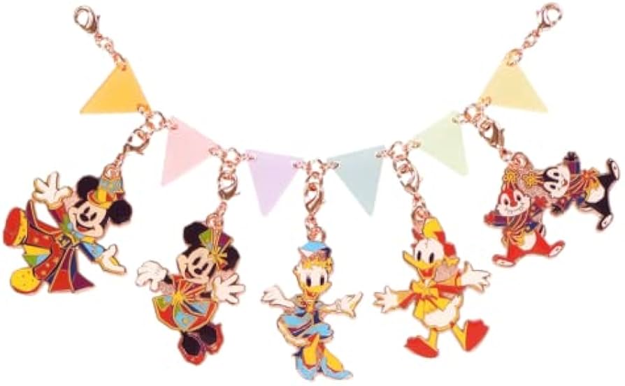 Amazon.co.jp: 東京ディズニーランド40周年 チャームセット 5個