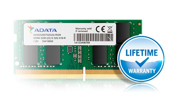 ADATA 8GB, DDR4, 3200MHz (PC4-25600), CL22, DIMM Memory at Amazon.com