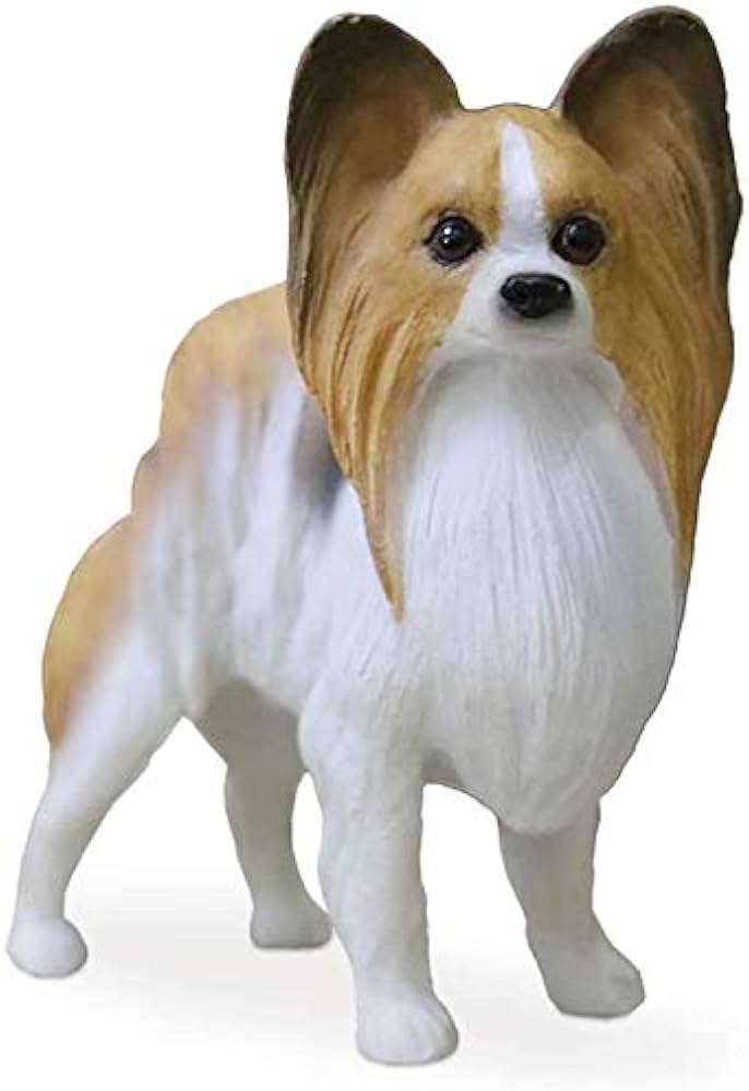 Amazon.co.jp: NEDLON ポリレジン ミニ パピヨン 犬 フィギュア ホーム