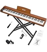Amazon.co.jp: IKTMI 電子ピアノ 88鍵盤 木製 88鍵 電子ピアノスタンド