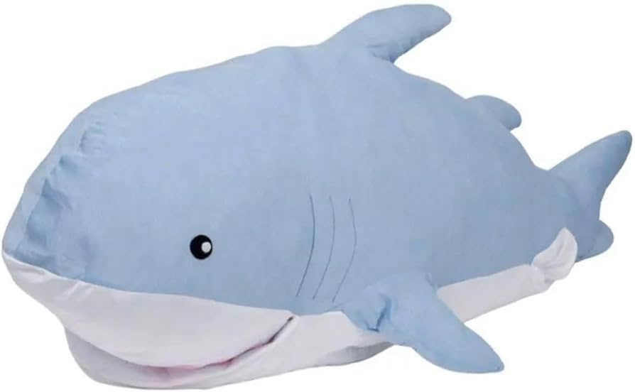 Amazon.co.jp: からだごとひんやり サメクッション ラージ サメ超巨大