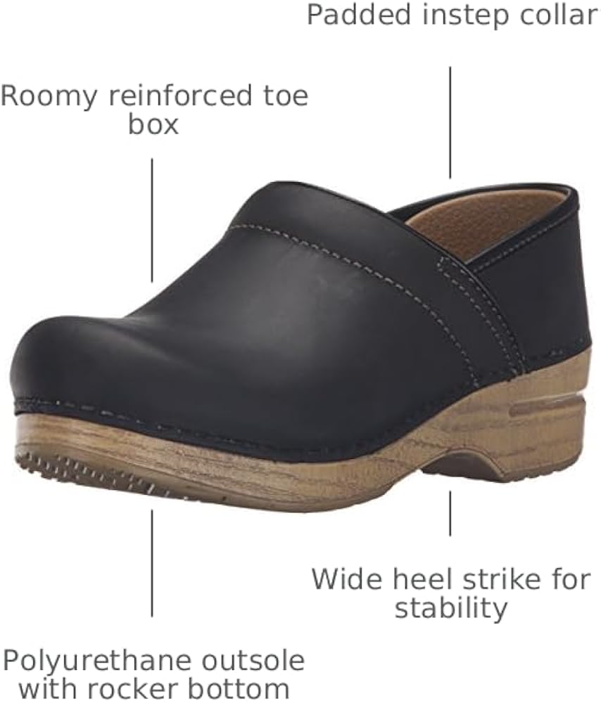 Amazon.com | Dansko Professional Black/Natural Oiled EU 42 (US
