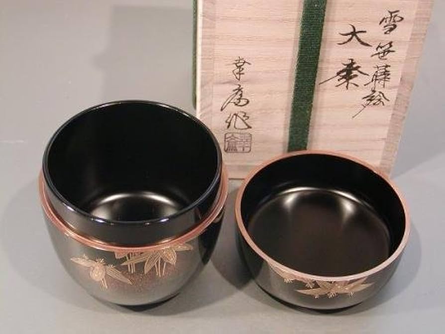 Amazon｜茶道具 大棗 雪笹蒔絵、 竹内幸斎作｜茶入・茶壺 オンライン通販