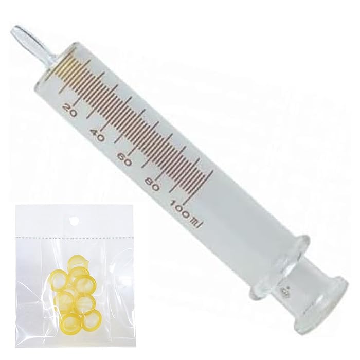 Amazon | ～ガラス式の本格派の浣腸器 100mL～ 注）精密ガラス式の為