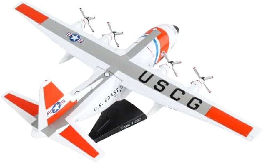 航空機・ヘリコプター 1/100 Postage Stamp C-130 US Coast Guard