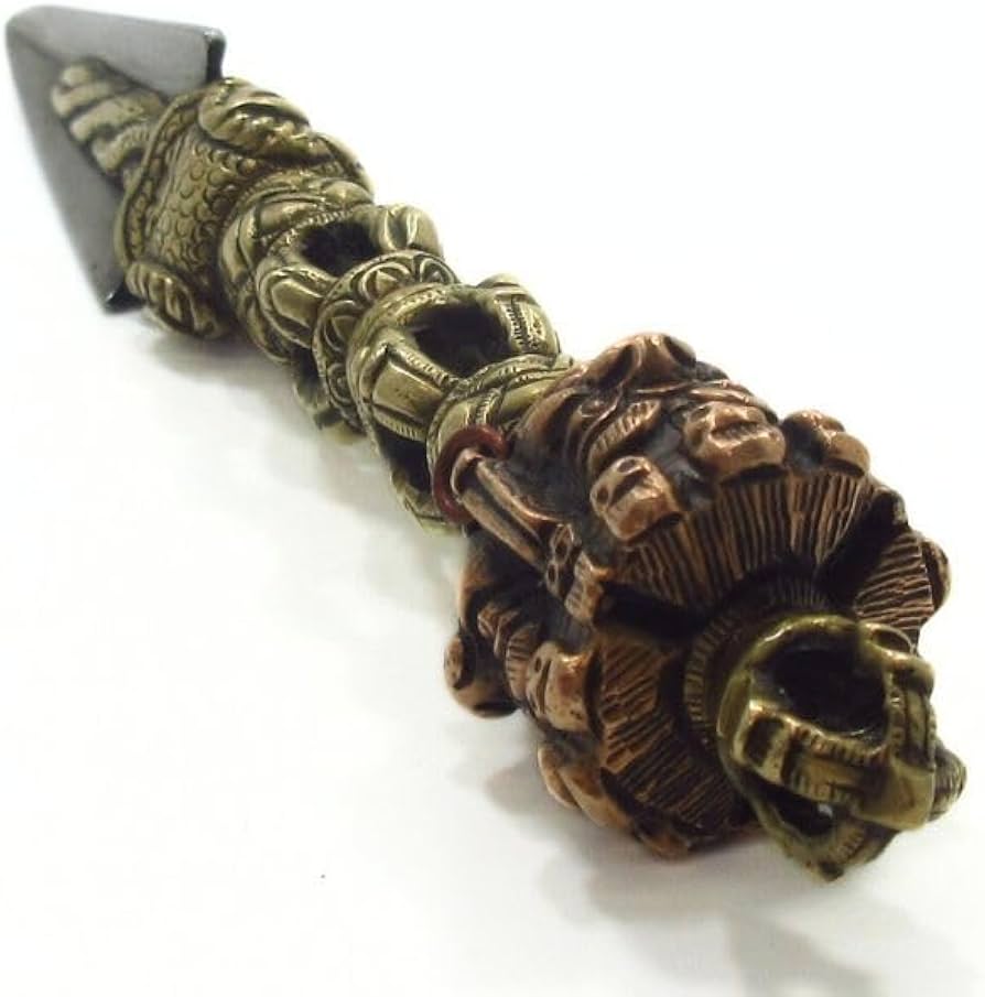 Amazon｜チベット密教法具 独鈷杵 本格派 プルパ 金剛杭 ブルパ 鉄 銅
