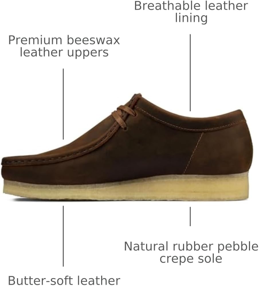 Amazon.com | Clarks Men's Wallabee Beeswax 7 Medium | Chukka
