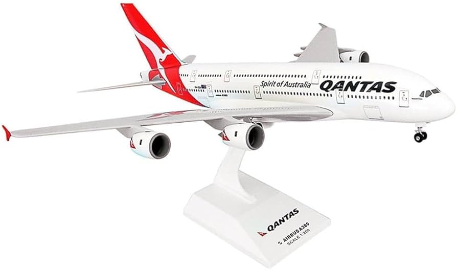 Daron SKR1000 Sky Marks Qantas A380 1/200 New Livery with Gear
