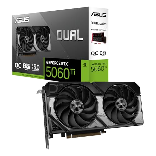 ASUS Dual GeForce RTX 5060 Ti 8GB GDDR7 OC Edition Graphics Card