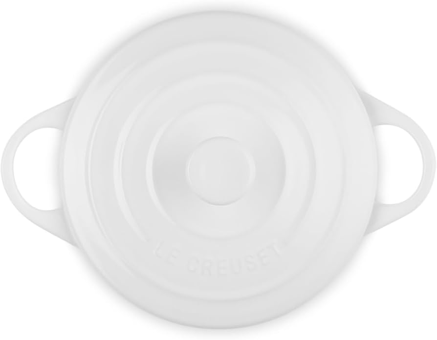 Amazon.com: Le Creuset Stoneware Mini Round Cocotte, 14 oz., White