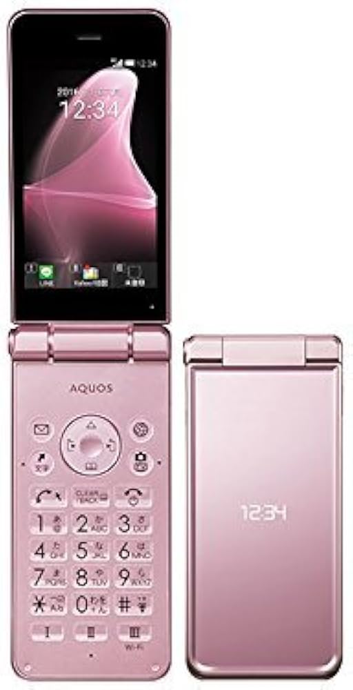 AQUOS 折りたたみ式携帯電話 ピンク601SH AQUOS 折りたたみ式携帯電話