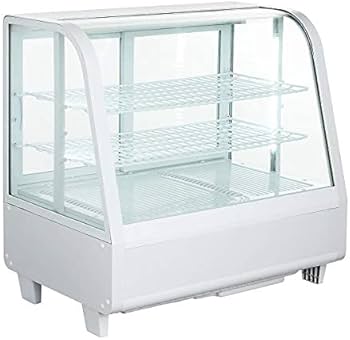 Amazon | Hijiru 卓上冷蔵ショーケース100L/ホワイト【HJR-UTK100WT