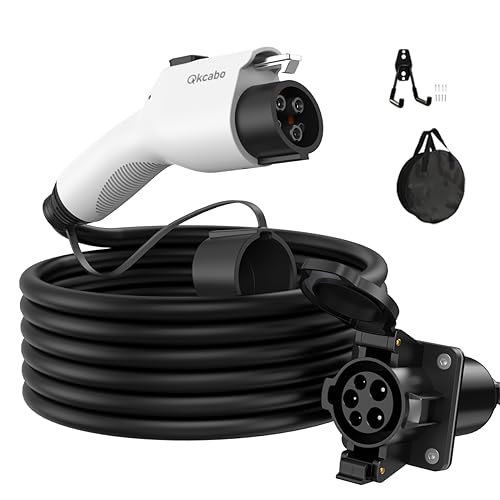 Amazon.co.jp: Qkcabo 32A 電気自動車充電器延長ケーブル、100-250V