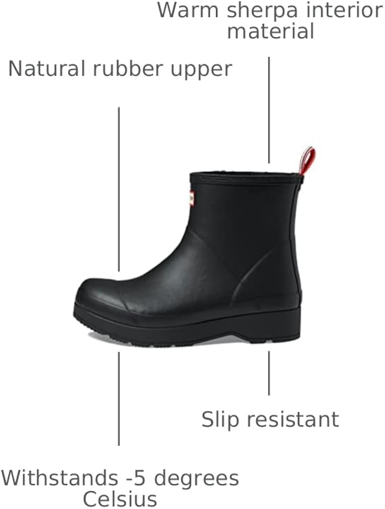 Amazon.com | HUNTER(ハンター) Men's Rain Boot, Black, 25.0 cm | Rain