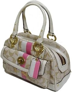 Amazon | [コーチ] COACH ヘリテージ ストライプ スモール ドームド