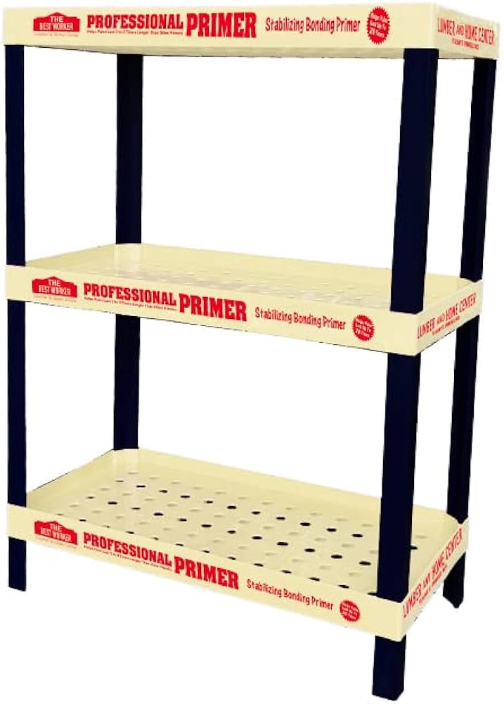 Amazon｜ストアディスプレイシェルフ (ベージュ ベストワーカー