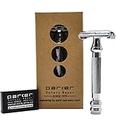 Amazon.co.jp: parker バタフライ式 剃刀 (替刃 5枚セット付) 深剃りで