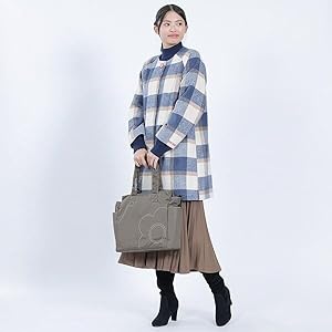 Amazon | [マリークワント] ナイロンデイジーステッチ トート ブラック