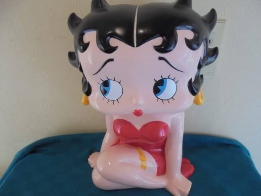Amazon | ベティちゃん ベティブープ 貯金箱 ソフビ フィギュア 約