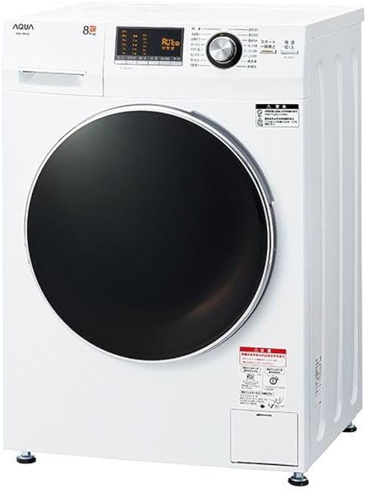 Amazon | AQUA AQW-F8N ホワイト [ドラム式洗濯機 (8.0kg) 左開き