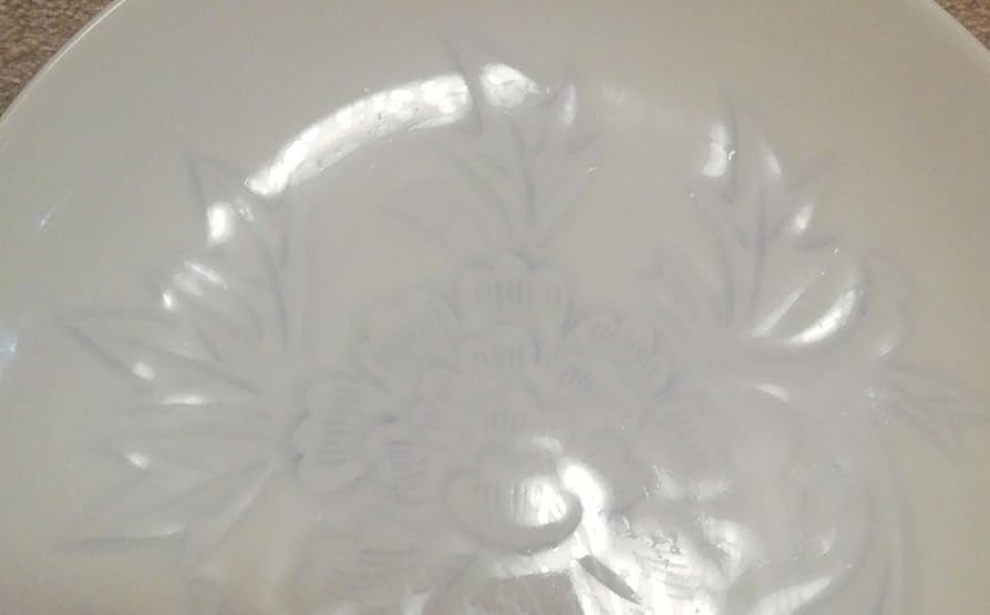 Amazon.co.jp: 人間国宝 井上萬二作 白磁 染牡丹彫文 皿 共箱 略歴付