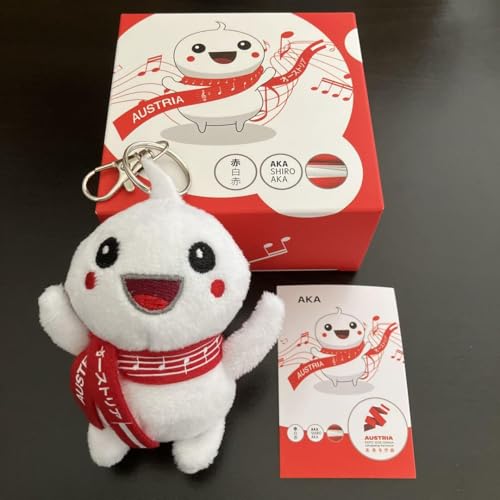 大阪関西万博 オーストリア パビリオン マスコット 赤白赤キーホルダー