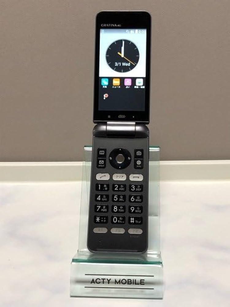 Amazon | au SIMロック解除済 GRATINA 4G KYF34 (メタルブラック