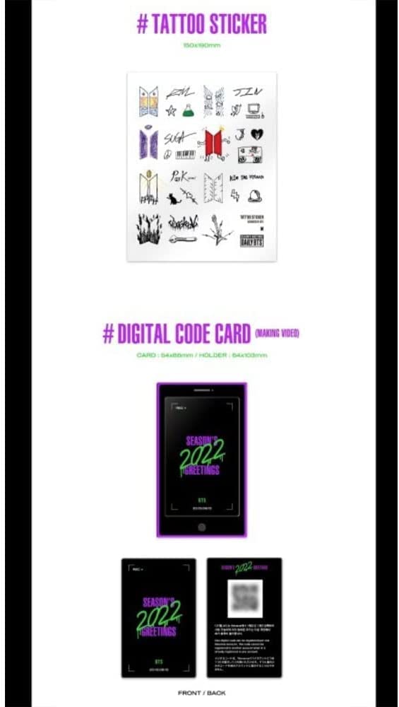Amazon.com: [WEVERSE] BTS 2022 Season's Greetings+Decorative