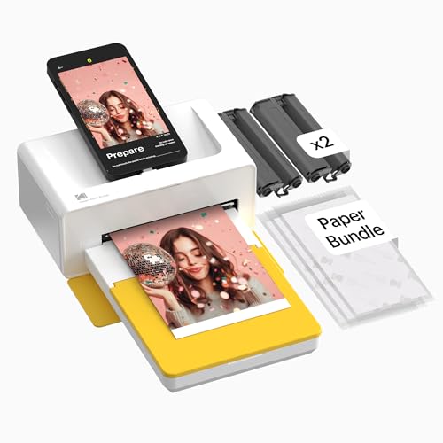 KODAK Dock Plus 4PASS Instant Photo Printer, 4x6 inches, 50 Sheets