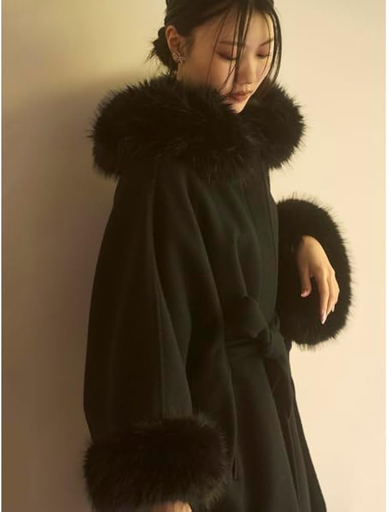 Amazon.co.jp: [セルフォード] ファーポンチョコート CWFC245001