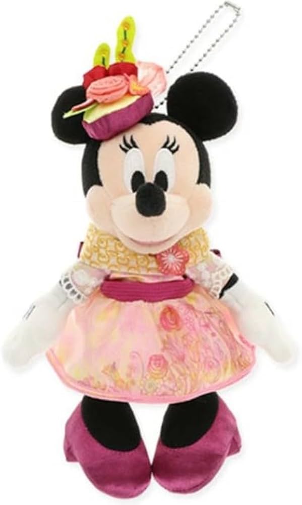 Amazon.co.jp: ミニー（ミニーマウス）ぬいぐるみバッジ ミニーの