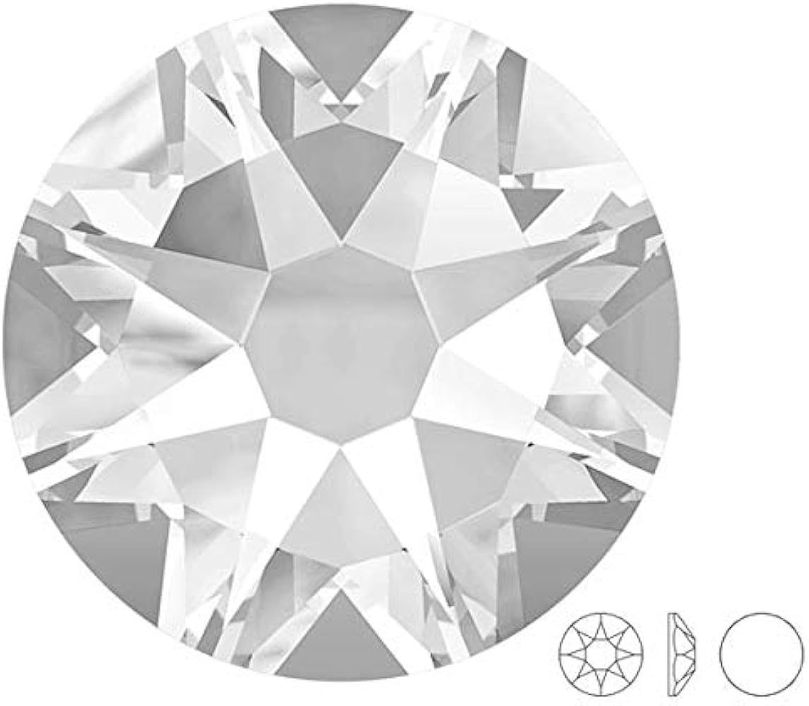 Swarovski Strass XIRIUS Rose SS 30 Crystal - 144PZ : Amazon.it