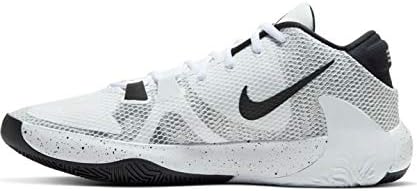 Tênis de basquete masculino Nike Zoom Freak 1, White/White/Black