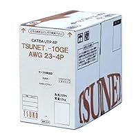 Amazon.co.jp: 通信興業 CAT6A LANケーブル (200m巻き) TSUNET-10GE