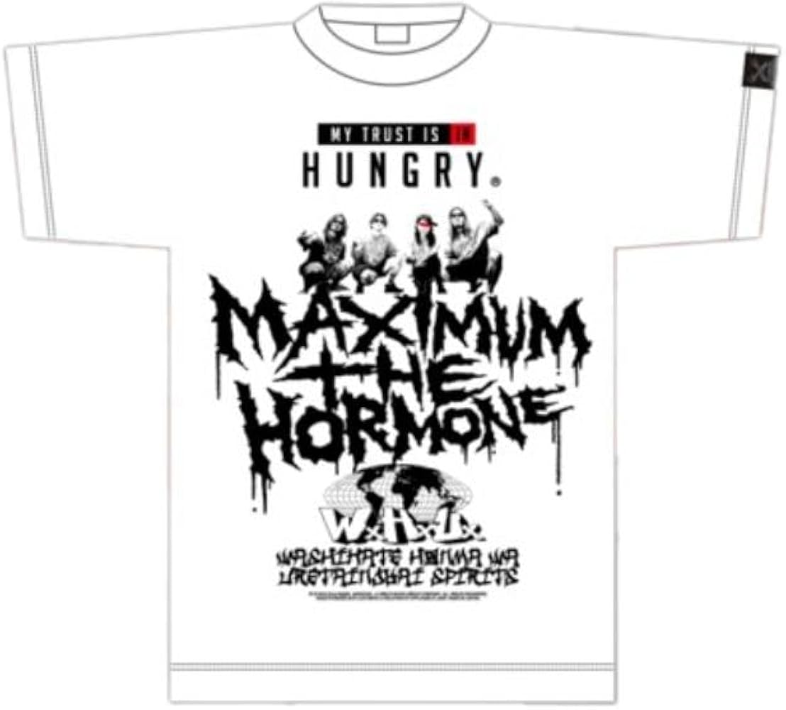 Amazon | マキシマムザホルモン 2022 WxHxUx Tシャツ (M) | Tシャツ