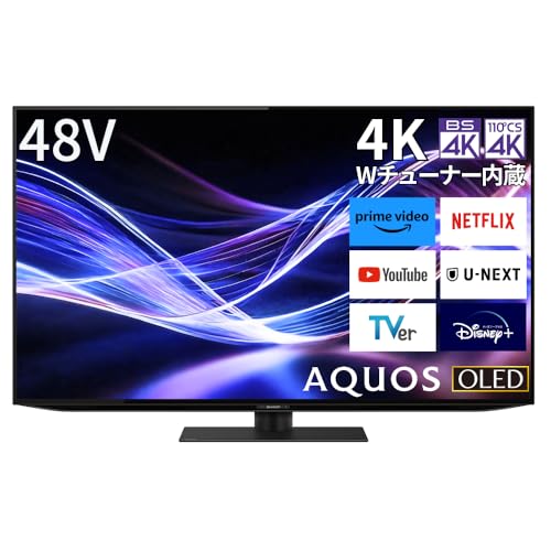 Amazon | シャープ 48V型 4K 有機EL テレビ AQUOS 4T-C48GQ3 Google TV