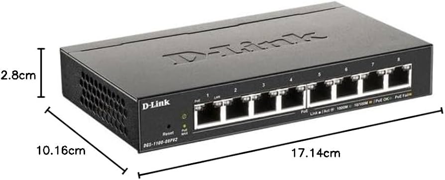 Amazon.co.jp: D-Link DGS-1100-08PV2 - 8-Port Gigabit PoE Smart