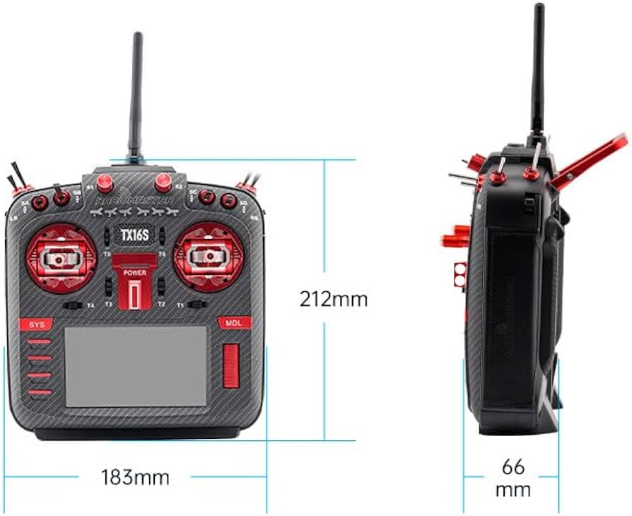 Amazon.com: Radiomaster TX16S MKII MAX with AG01 Hall Gimbals