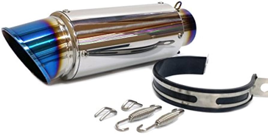 Amazon | 汎用60.5mm GPタイプ スリップオンマフラー/ステンレス