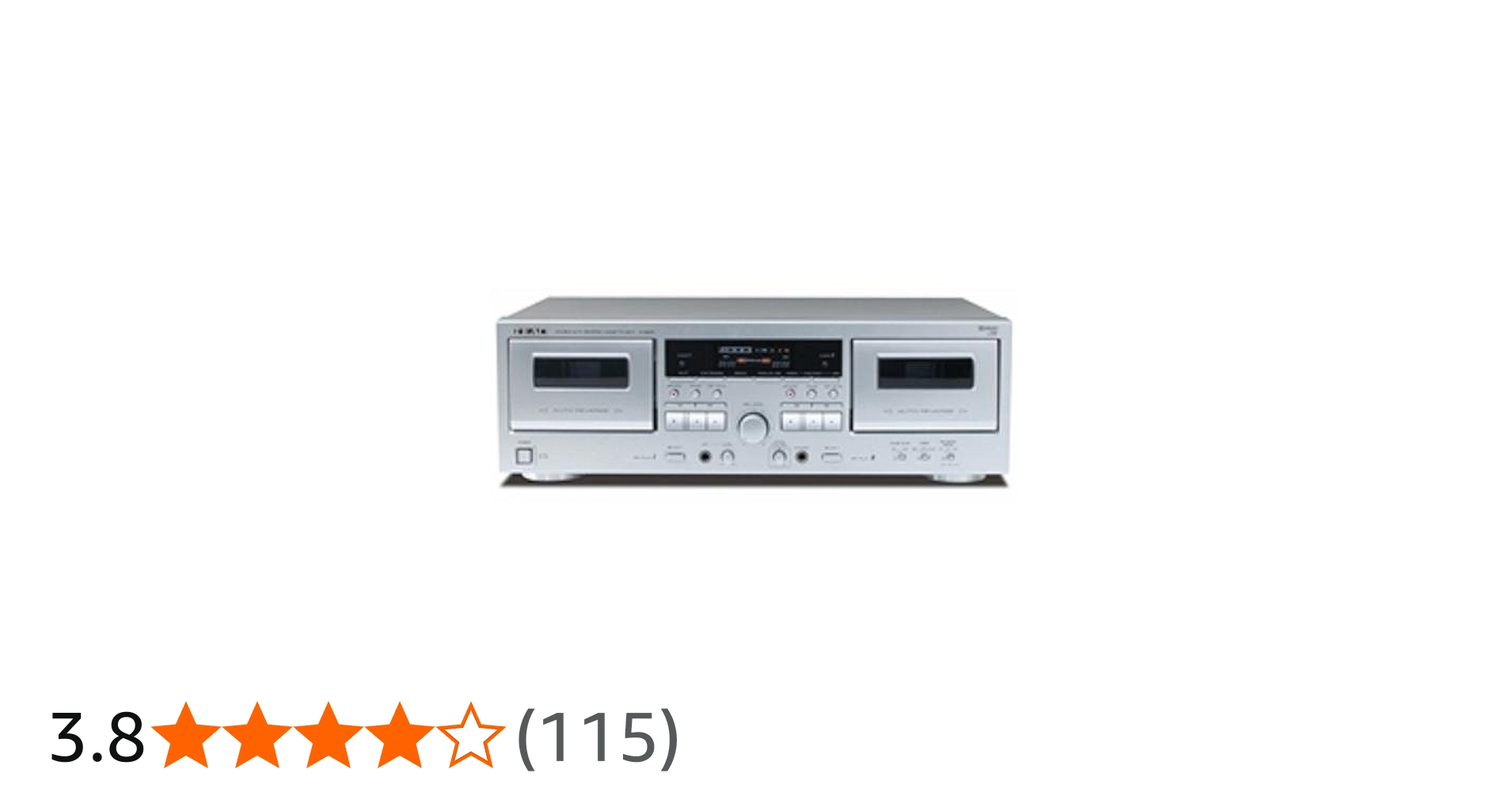 Amazon.co.jp: TEAC カセットデッキ ダブルオートリバース シルバー W