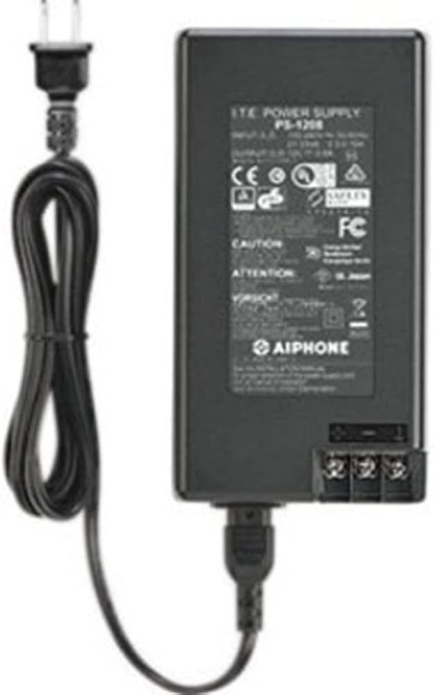 Amazon.com: Aiphone PS-1208UL 12V DC Power Supply, 0.8A, UL Listed