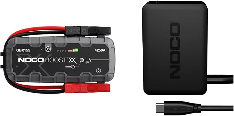 NOCO Boost X GBX155 4250A Jump Starter + U65 65W USB-C Fast