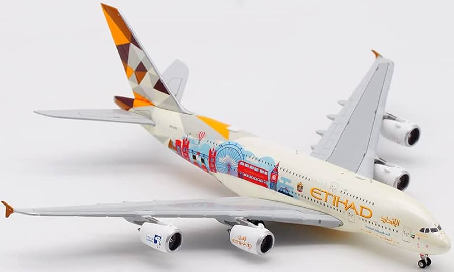 Amazon.com: JC Wings for ETIHAD for Airbus A380 A6-APE Choose The