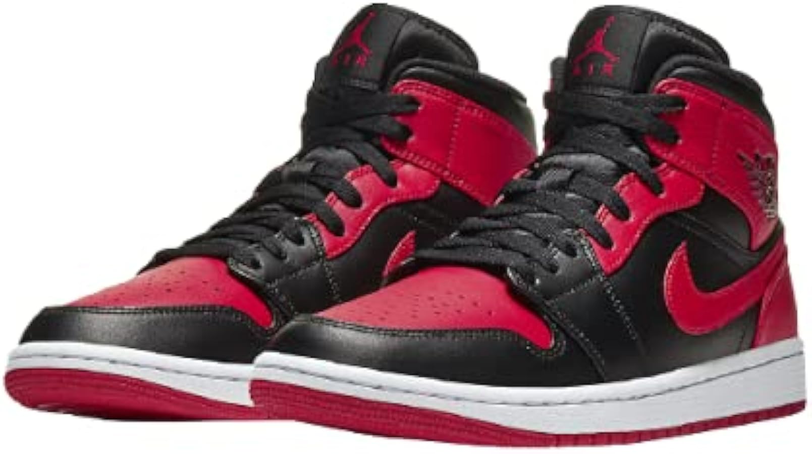 Amazon | [ナイキ] AIR JORADN 1 MID BRED エア ジョーダン 1 ミッド
