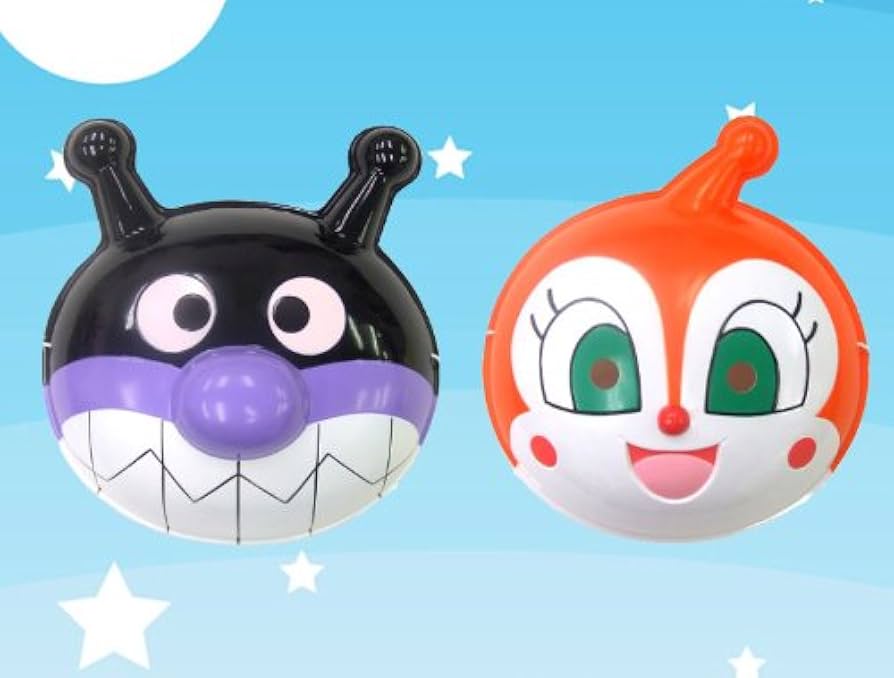 Amazon.co.jp: お面 バイキンマン＆ドキンちゃん 2種セット