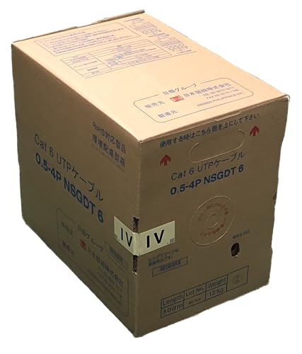 Amazon.co.jp: 日本製線 Cat6 LANケーブル（300m巻き） NSGDT6 0.5mm